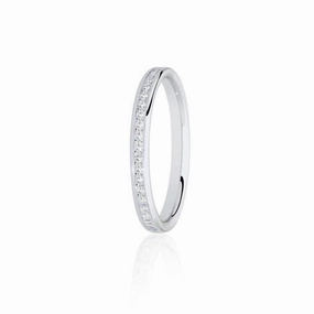 0.25ct Princess Cut Diamond 9ct White Gold Half Eternity Ring texture-diamond  