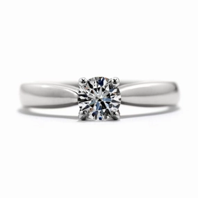 0.26ct Pure Bridal Diamond Solitaire 18ct White Gold Ring texture-diamond  