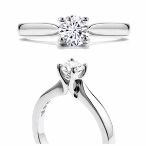 0.30ct Pure Bridal Diamond Solitaire 18ct White Gold Ring texture-diamond  