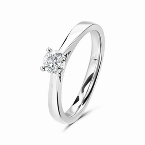 0.30ct Round Brilliant Cut Diamond Solitaire Platinum Ring texture-diamond  
