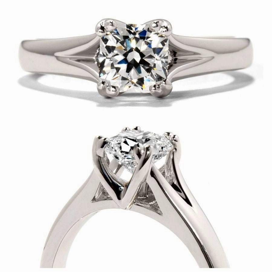 0.31ct Seduction Diamond Solitaire Platinum Ring texture-diamond  