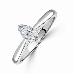 0.36ct Diamond Marquise Cut Solitaire Platinum Ring texture-diamond  