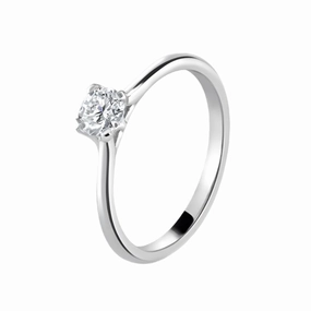 0.38ct Round Brilliant Cut Diamond Solitaire Platinum Ring texture-diamond  