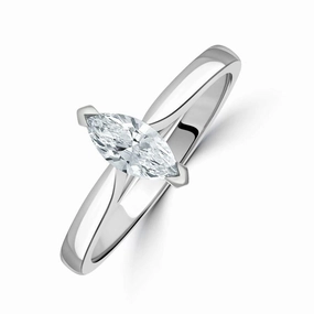 0.40ct Marquise Cut Diamond Solitaire Platinum Ring texture-diamond  