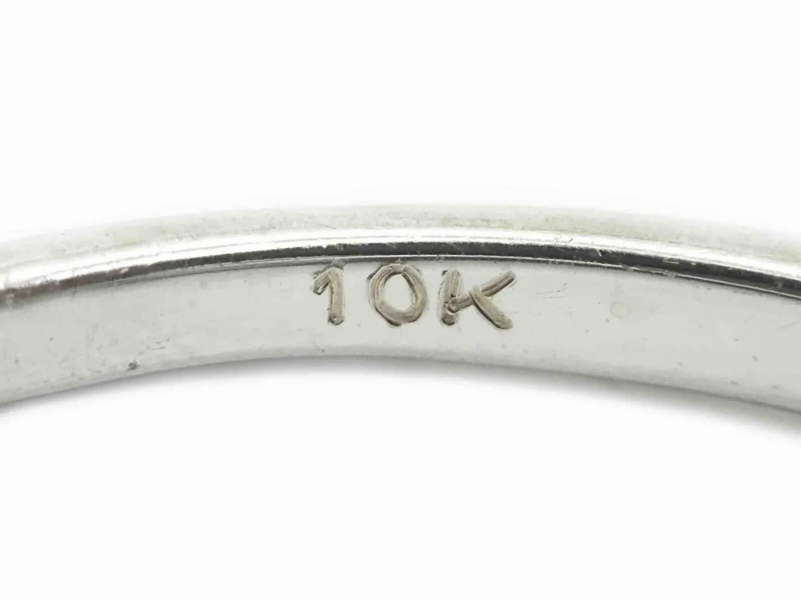 0.73ct tw Natural Diamond Halo Engagement Band Ring 10k White Gold Size 5.5