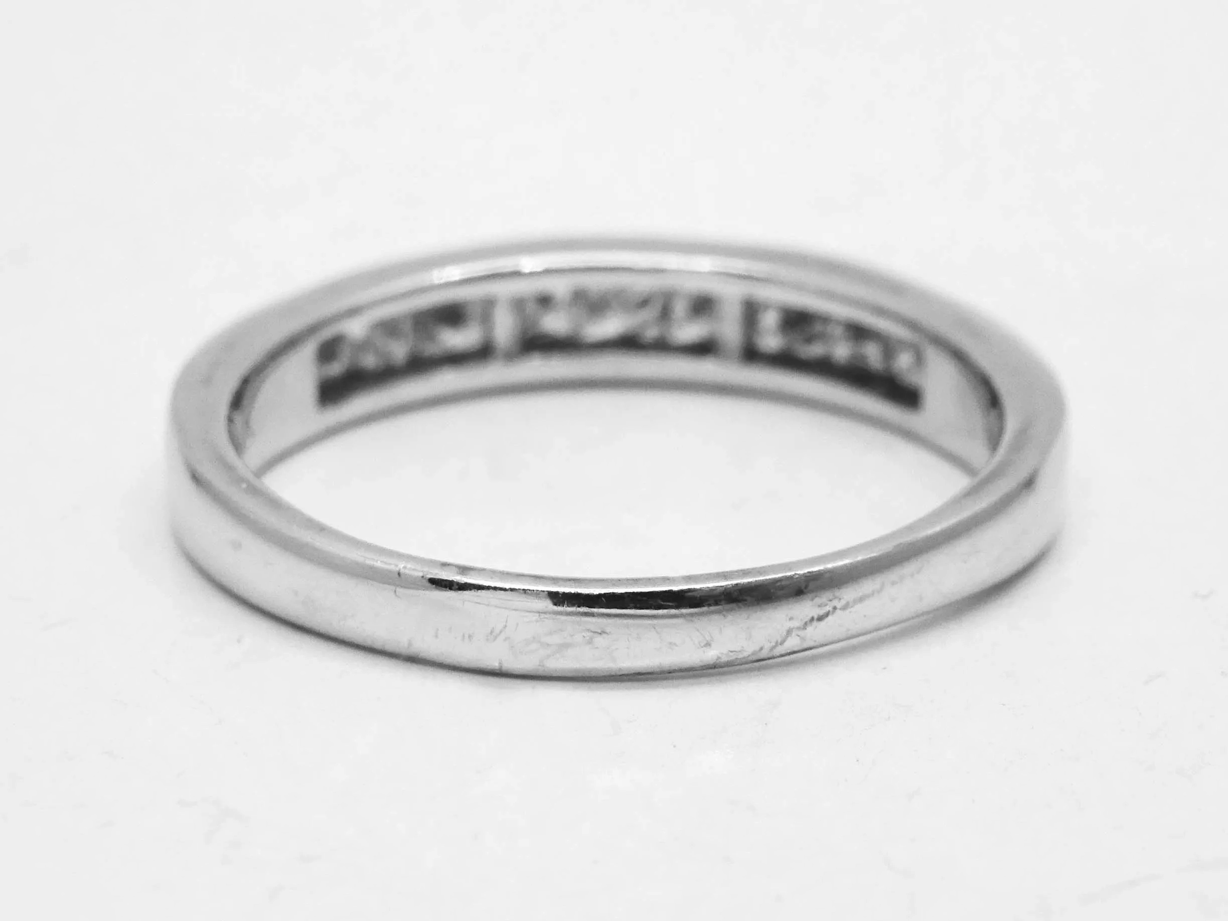 0.75 ctw Natural Diamond Anniversary Band Ring 14k White Gold Size 10.5