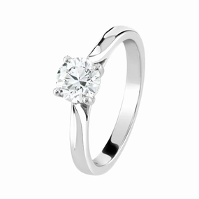 0.80ct Round Brilliant Cut Diamond Solitaire Platinum Ring texture-diamond  