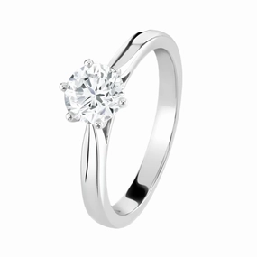 0.91ct Round Brilliant Cut Diamond Solitaire Platinum Ring texture-diamond  
