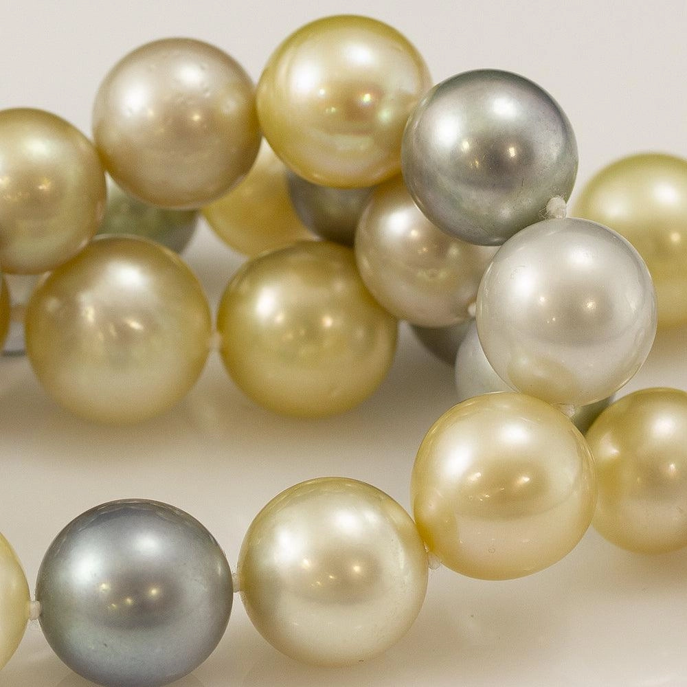 10-13mm Pastel Coloured Cultured South Sea Pearl Necklace 18