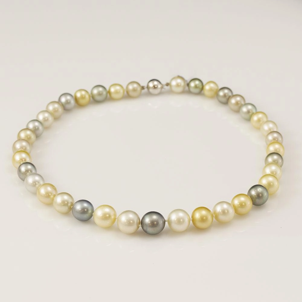 10-13mm Pastel Coloured Cultured South Sea Pearl Necklace 18
