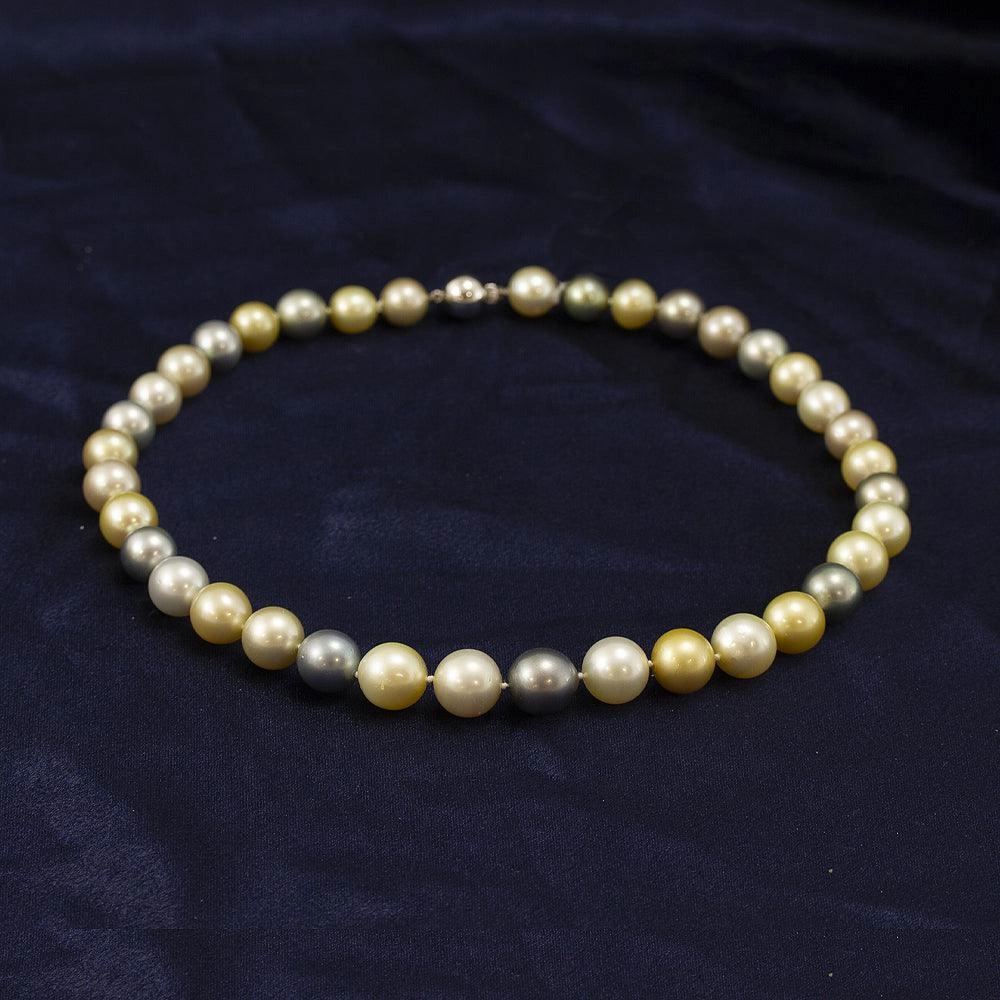 10-13mm Pastel Coloured Cultured South Sea Pearl Necklace 18