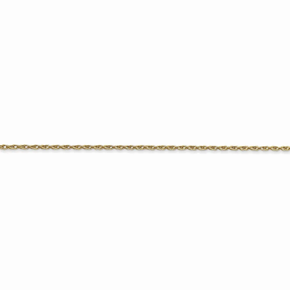 10k .7 mm Carded Cable Rope Chain | 10K7RY