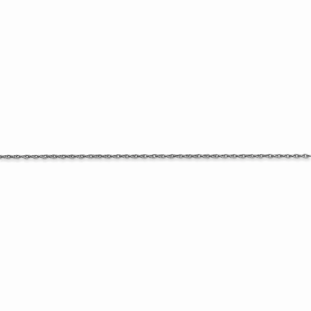 10k White Gold .5 mm Carded Cable Rope Chain | 10K5RW