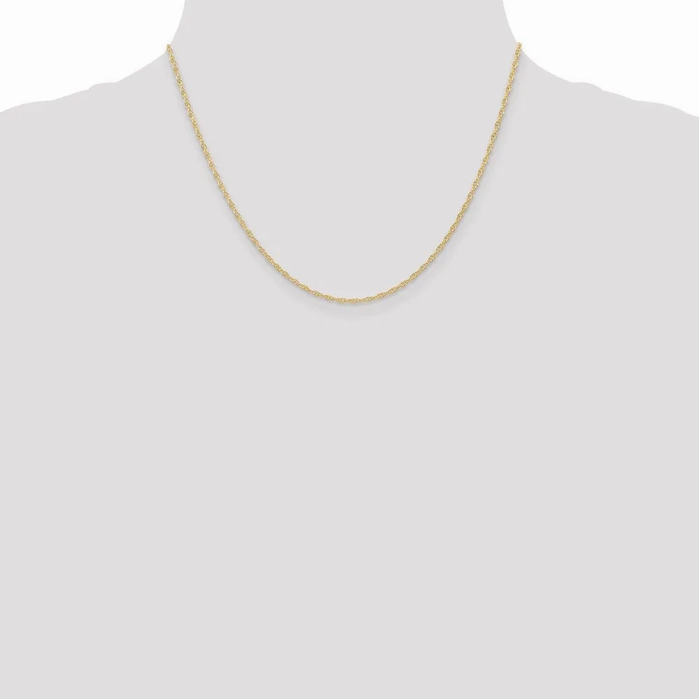 14K 1.35mm Carded Cable Rope Chain | 10RY