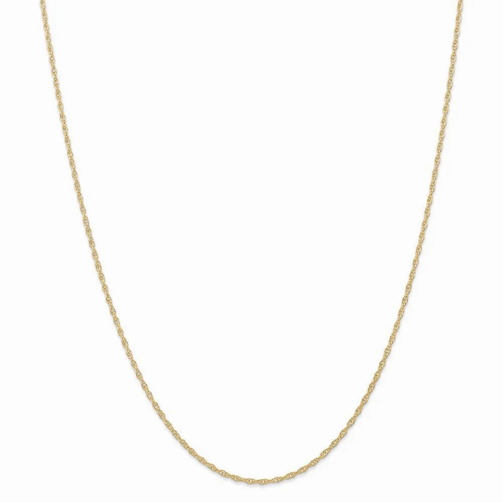 14K 1.35mm Carded Cable Rope Chain | 10RY