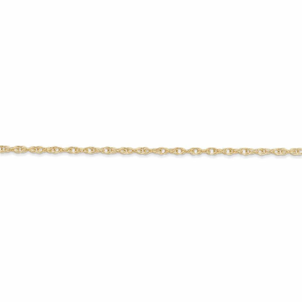 14K 1.35mm Carded Cable Rope Chain | 10RY