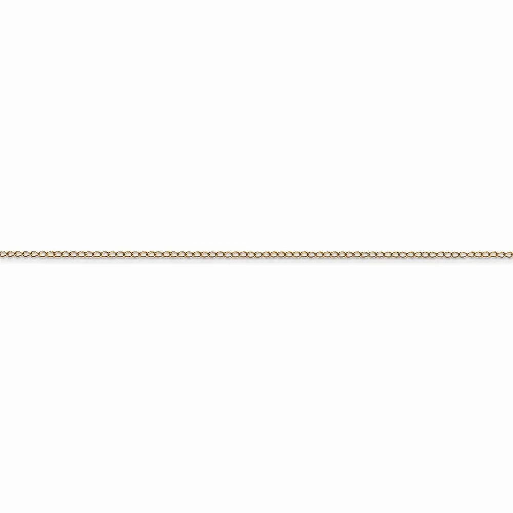 14k .42 mm Carded Curb Chain | 6CY