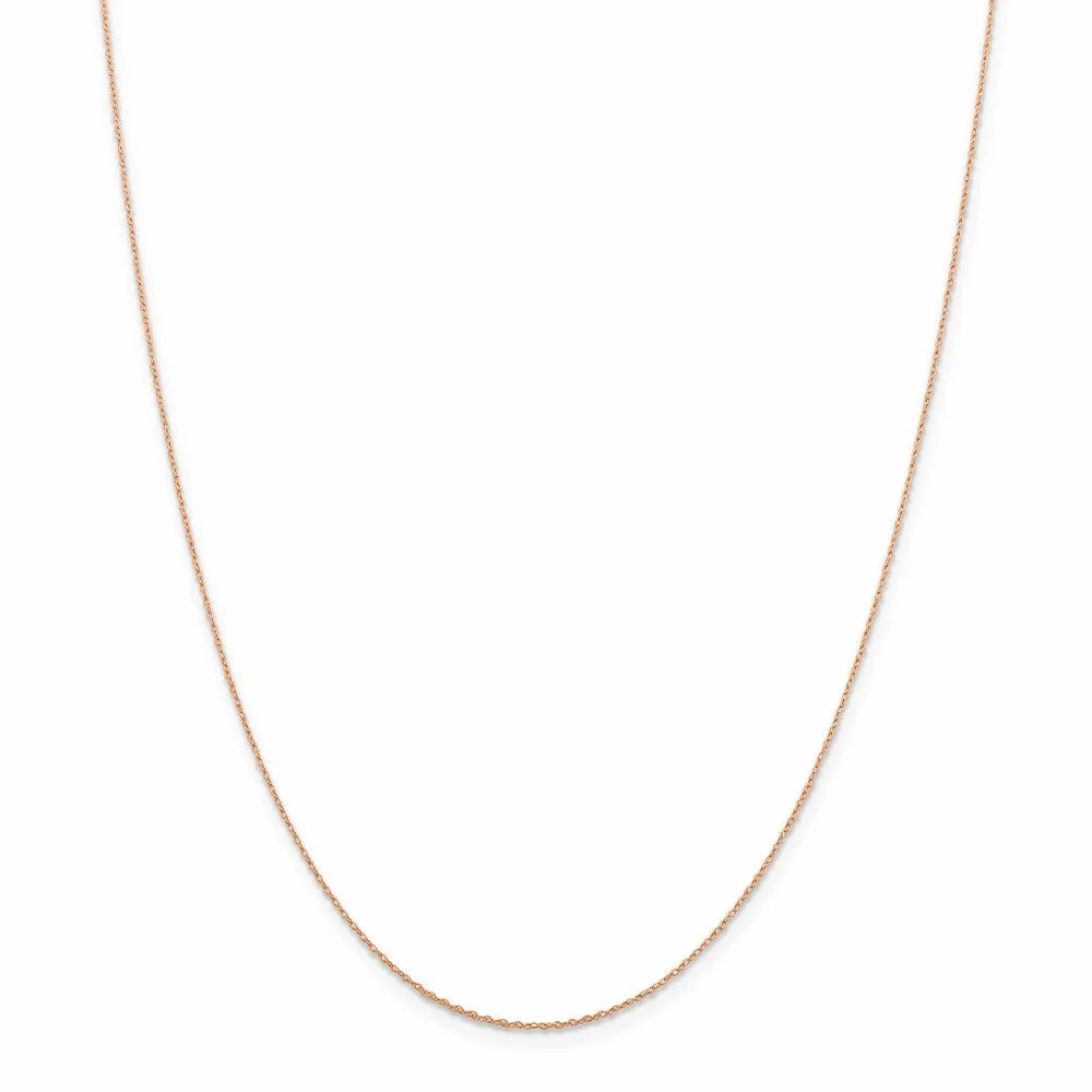14k Rose Gold .5 mm Cable Rope Chain | PEN324
