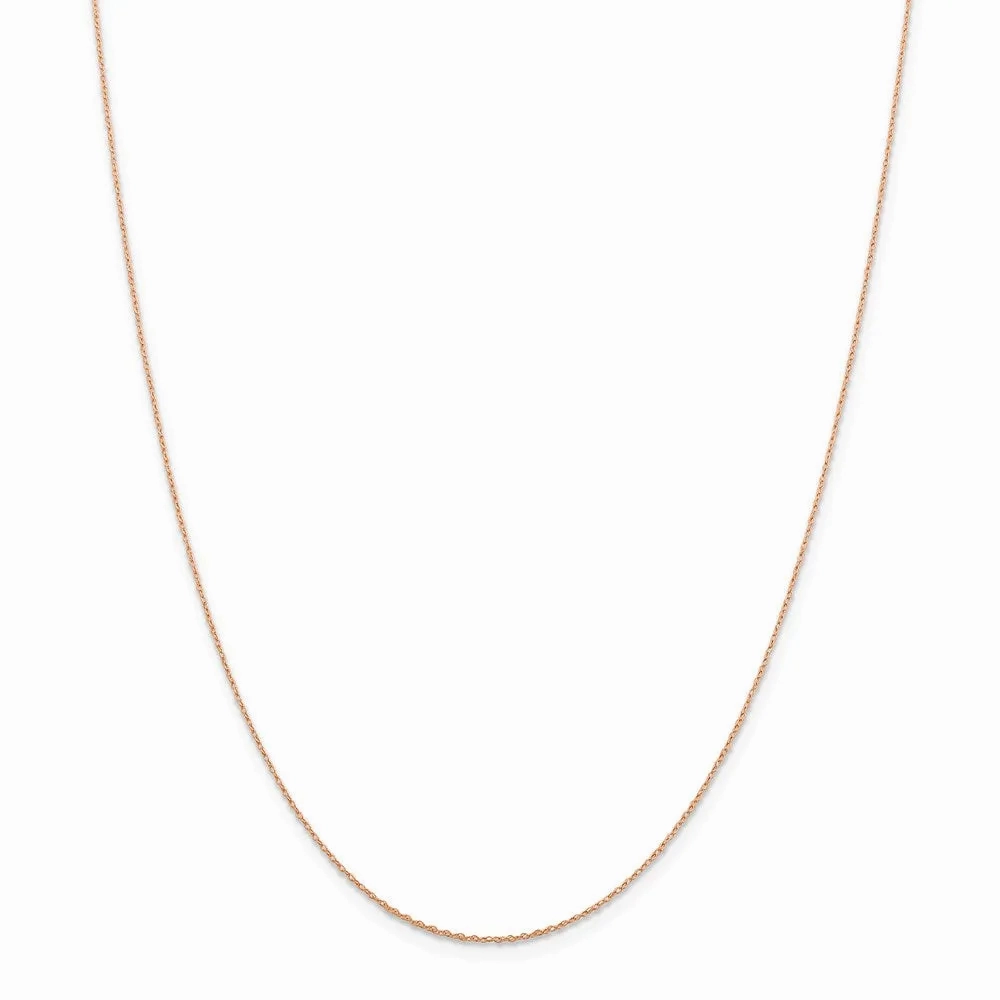 14k Rose Gold .5 mm Cable Rope Chain | PEN324
