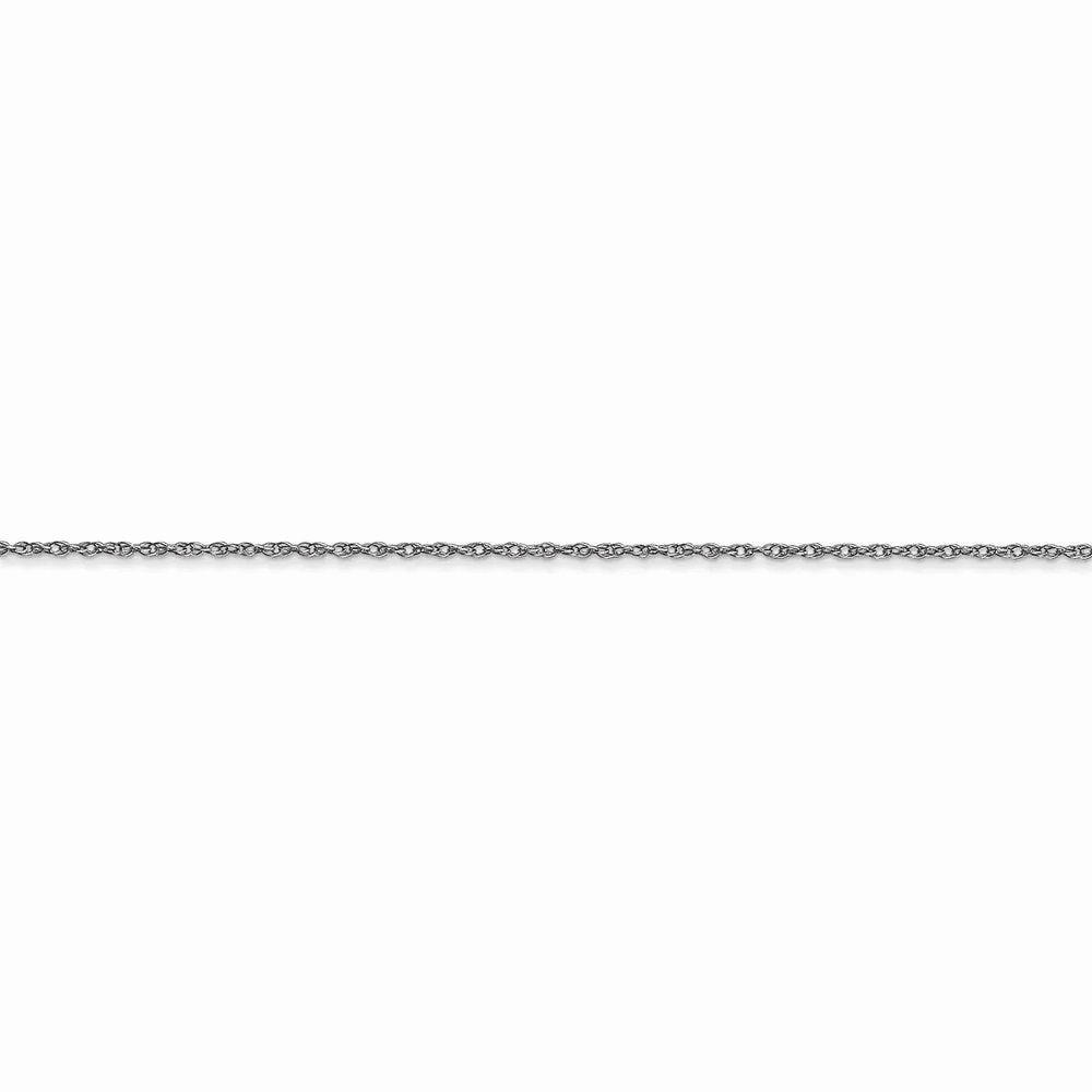 14k White Gold .6 mm Carded Cable Rope Chain | 6RW