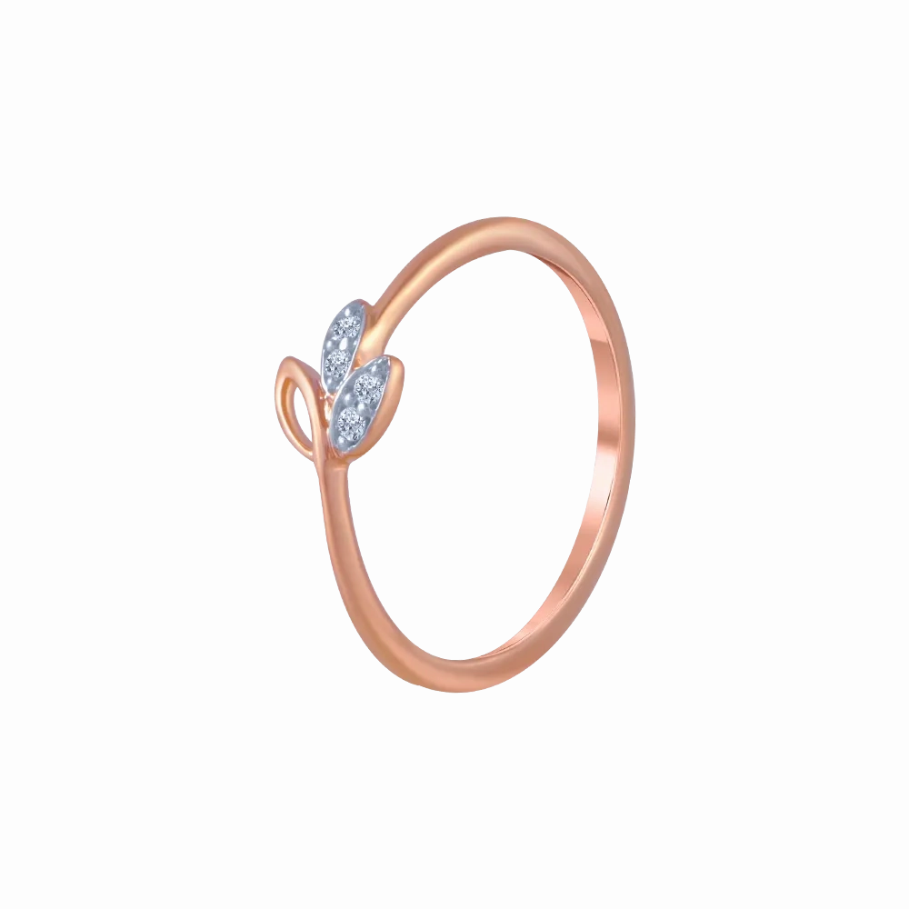 14KT (585) Rose Gold And Diamond Ring For Women