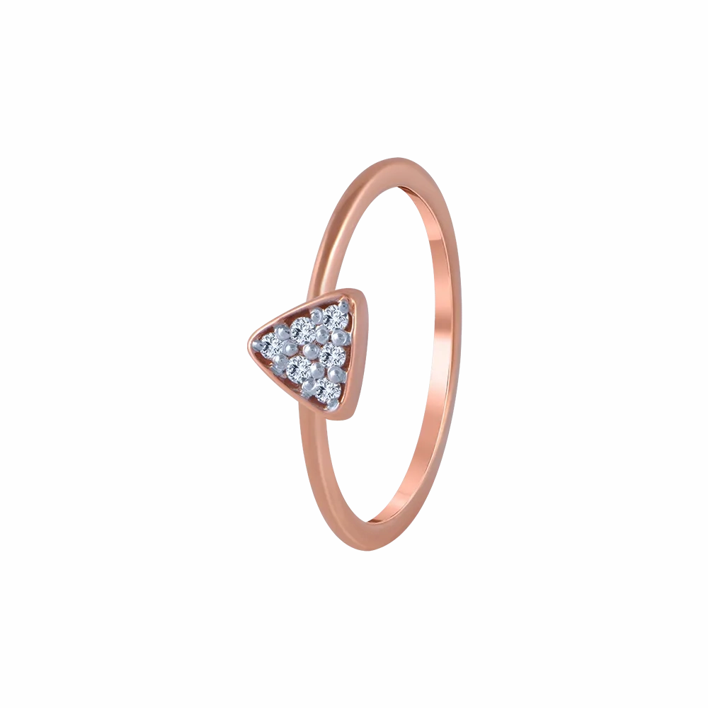 14KT (585) Rose Gold And Diamond Ring For Women