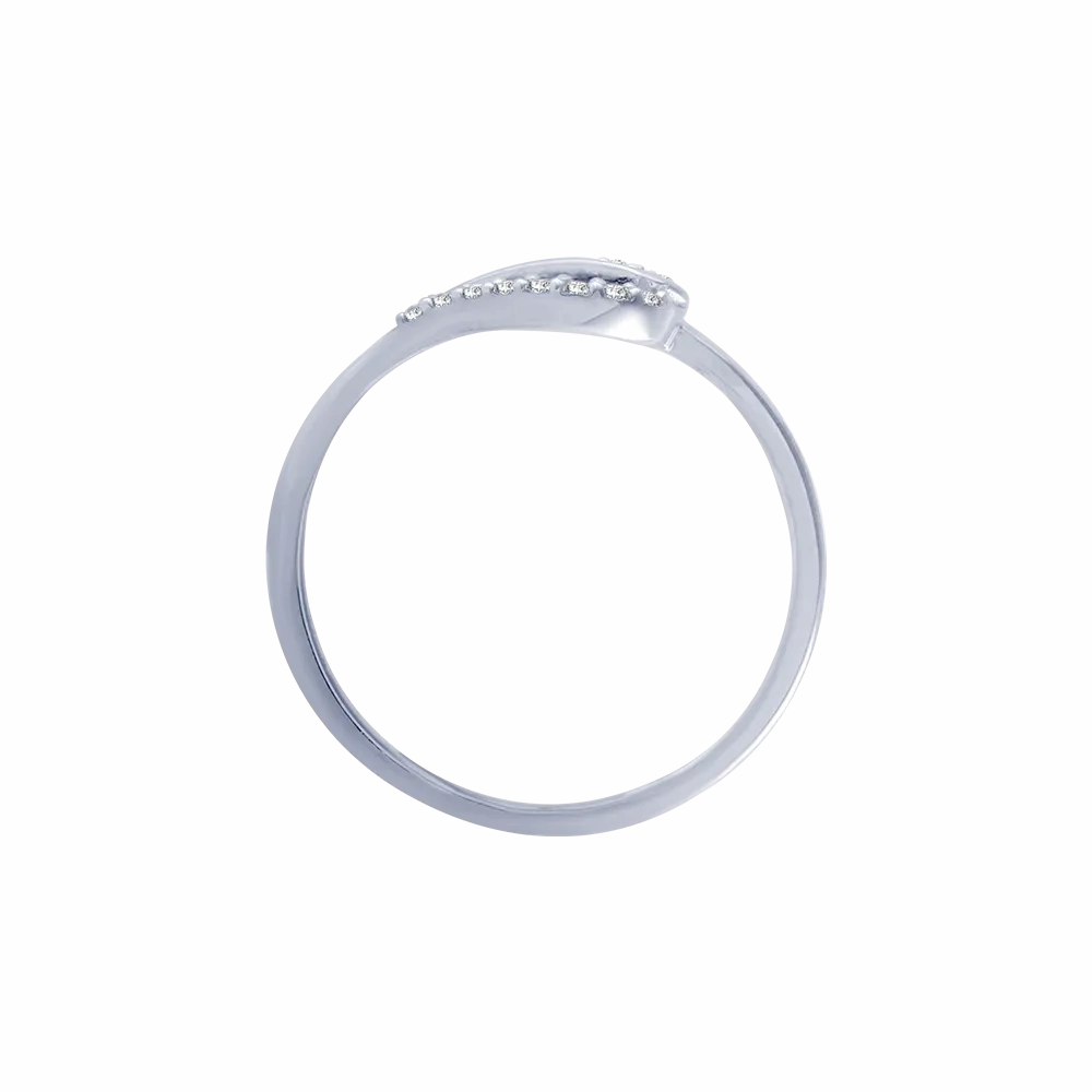 14KT (585) White Gold And Diamond Ring For Women