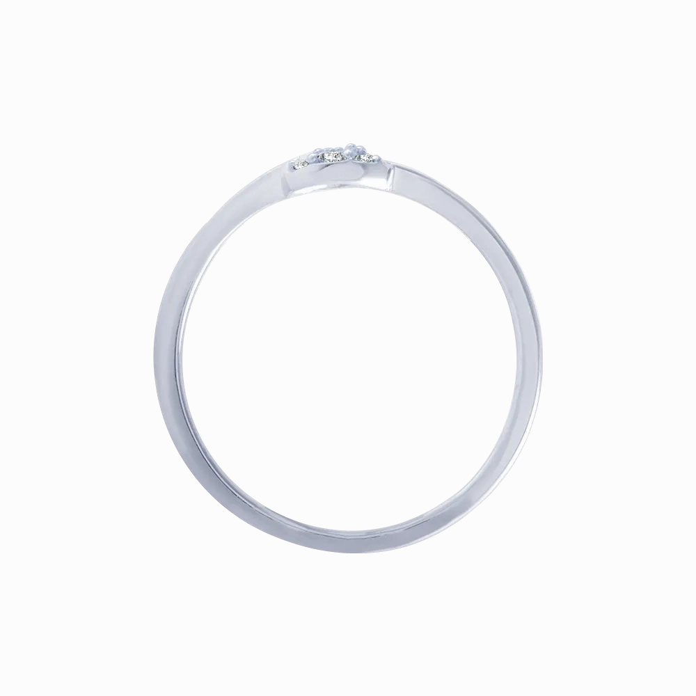 14KT (585) White Gold And Diamond Ring For Women