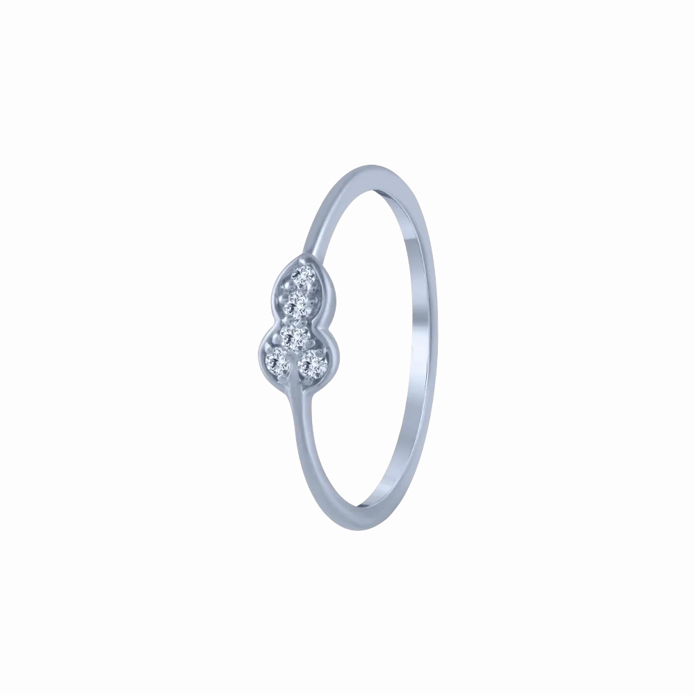 14KT (585) White Gold And Diamond Ring For Women