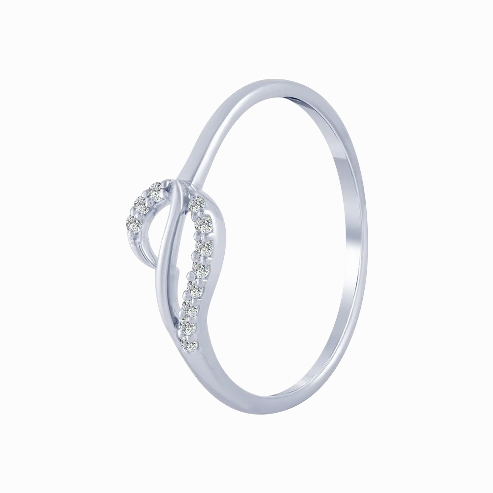 14KT (585) White Gold And Diamond Ring For Women
