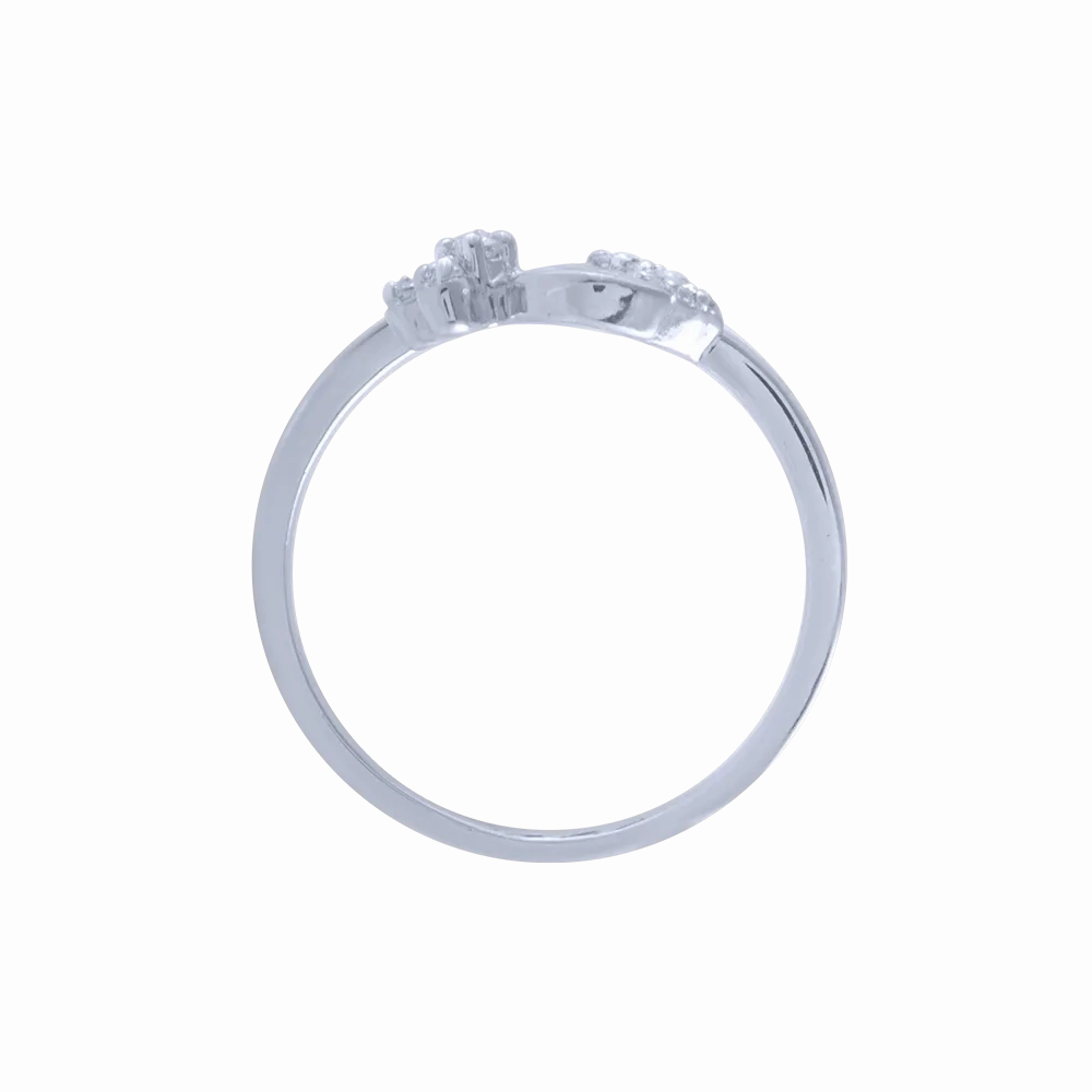 14KT (585) White Gold And Diamond Ring For Women