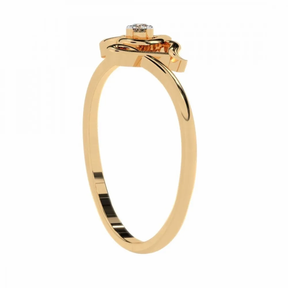 14KT (585) Yellow Gold Ring For Women