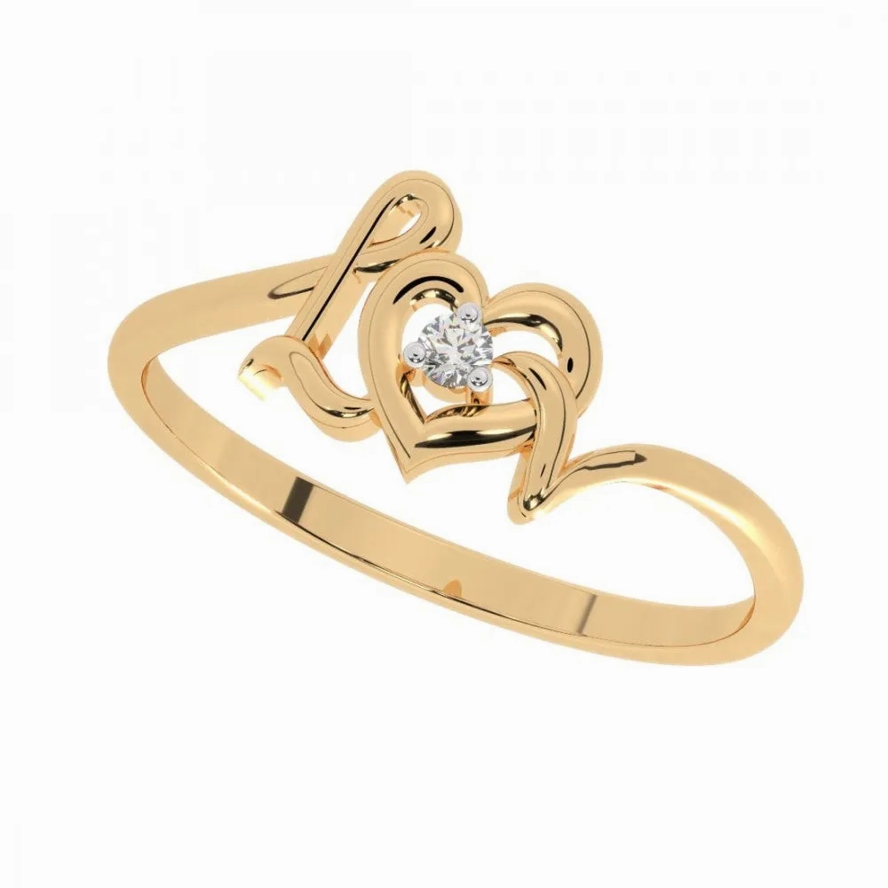 14KT (585) Yellow Gold Ring For Women