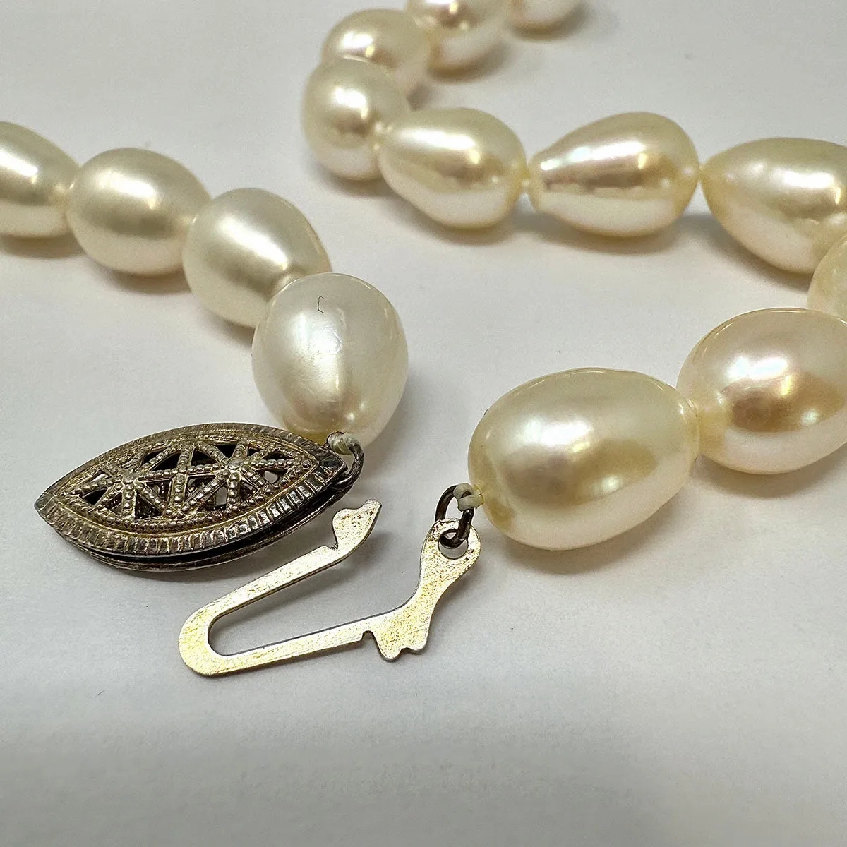 18&quot; Freshwater Pearl Necklace with 14K White Gold Clasp