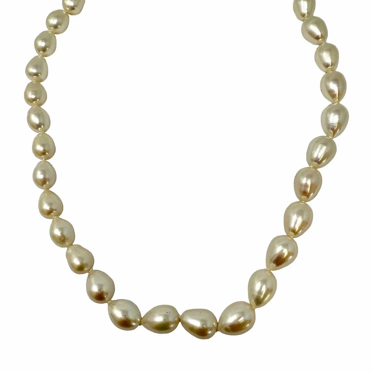 18&quot; Freshwater Pearl Necklace with 14K White Gold Clasp