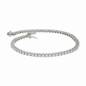 18ct Gold WG Dia Ten bclt texture-diamond  