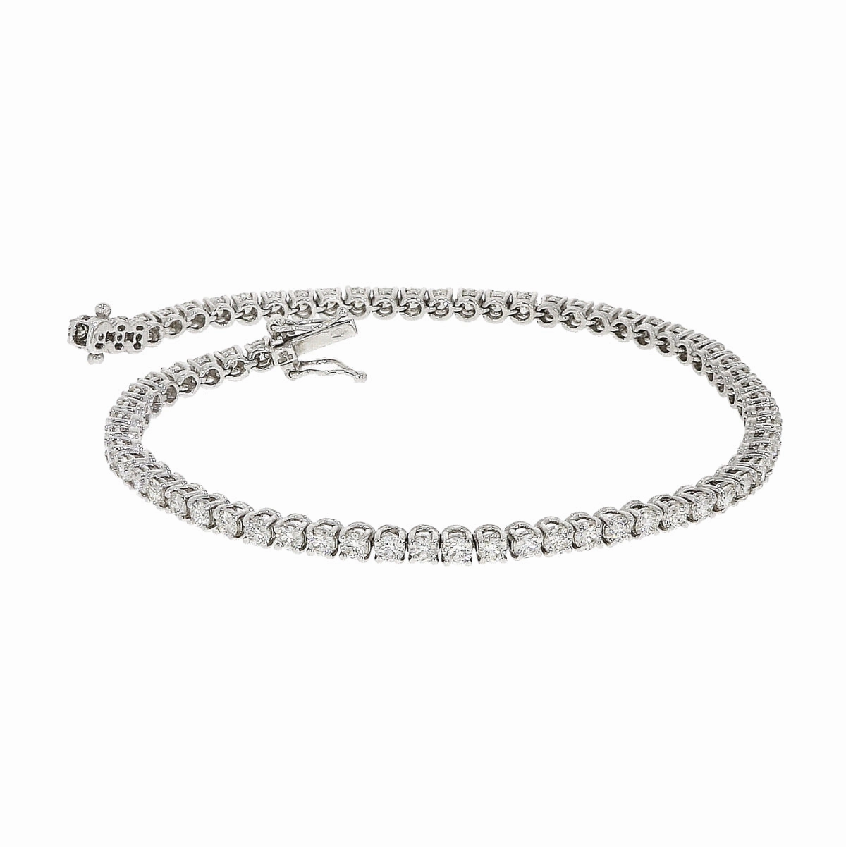 18ct Gold WG Dia Ten bclt texture-diamond  