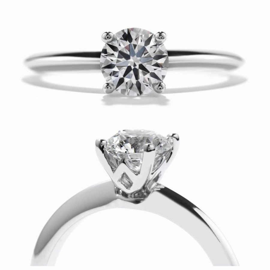 18ct white gold Insignia Ring texture-diamond  