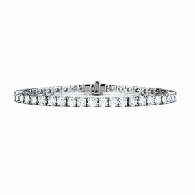 18ct white gold Temptation diamond tennis bracelet texture-diamond  