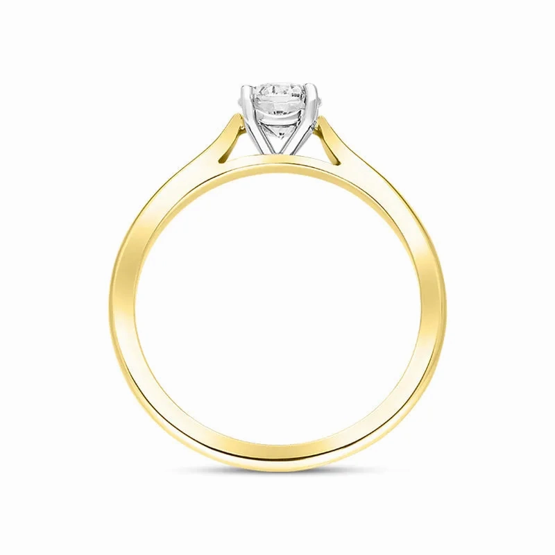 18ct Yellow Gold 1.06ct Diamond Round Brilliant Cut Solitaire Ring