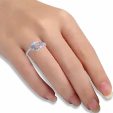 18k (750) White Gold And Diamond Ring For Women
