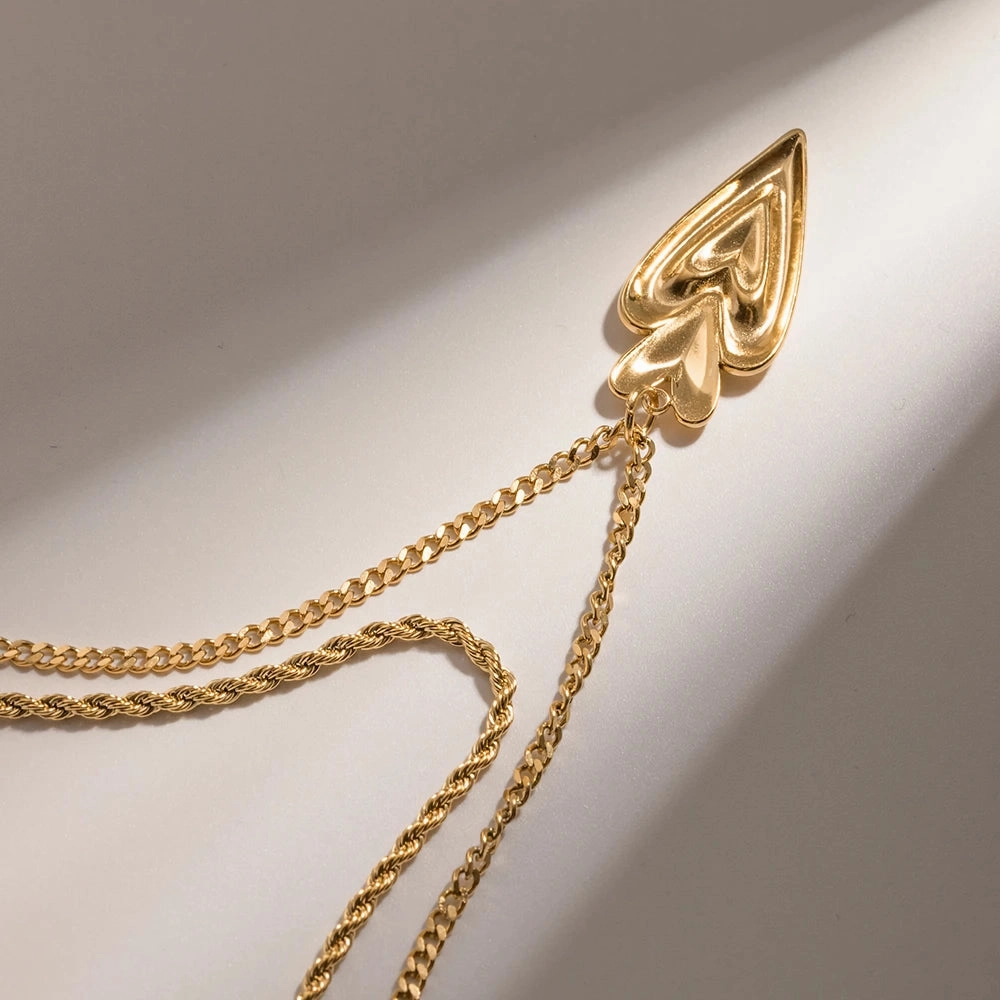 18K Gold Plated Love Heart Necklace