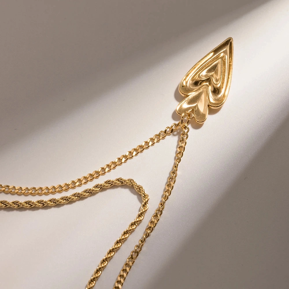 18K Gold Plated Love Heart Necklace