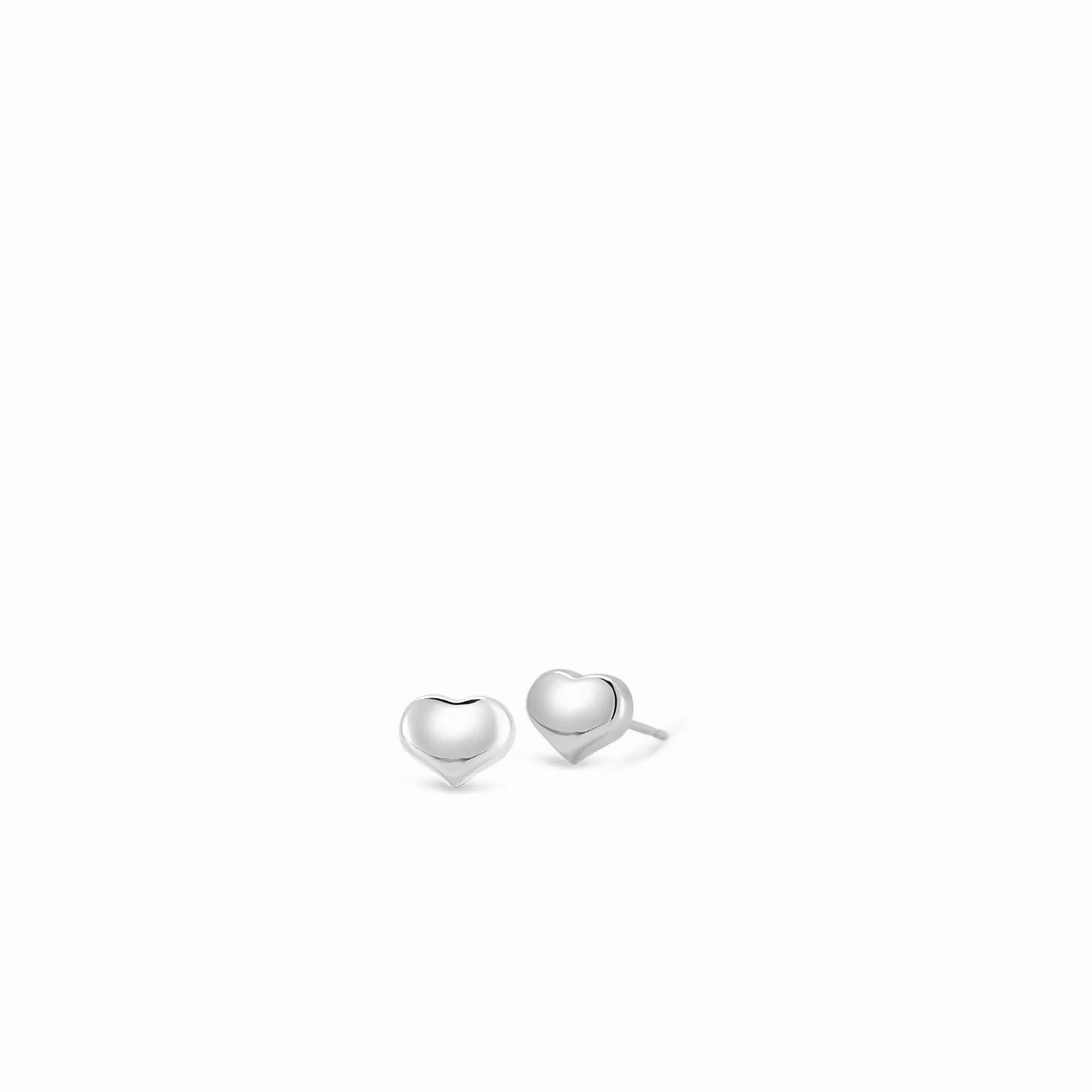 18K GOLD TINY TREASURES HEART STUD EARRINGS