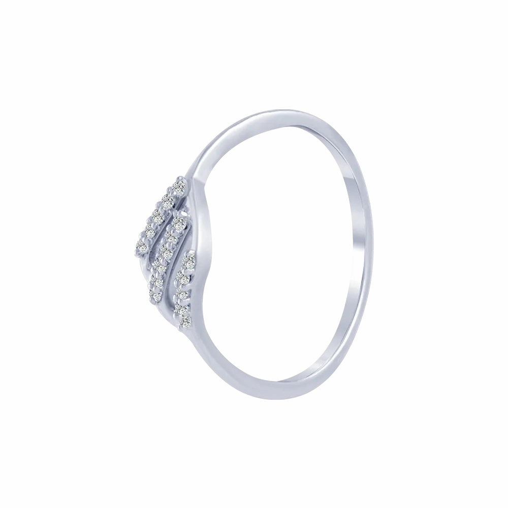 18KT (750) White Gold And Diamond Ring For Women