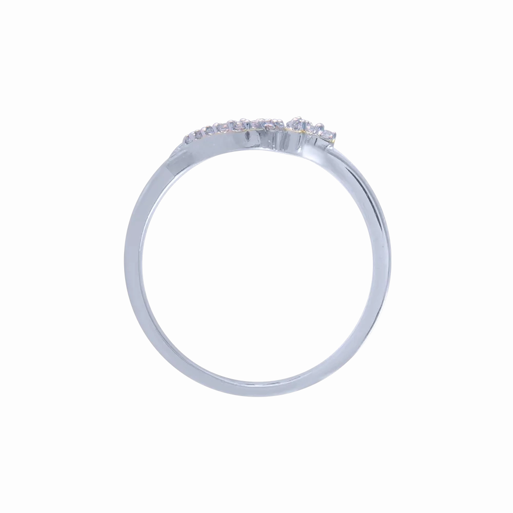 18KT (750) White Gold And Diamond Ring For Women