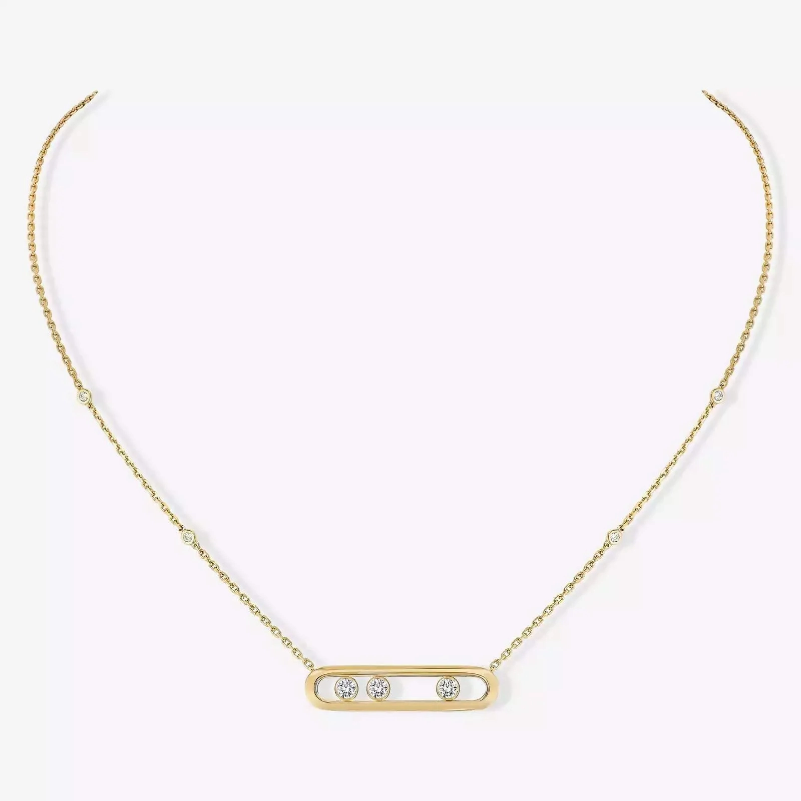 18kt Gold Messika Move Necklace.