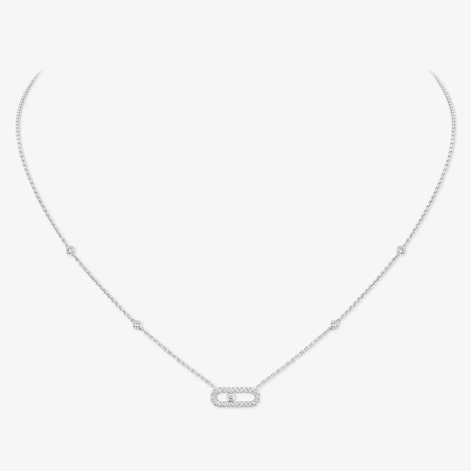 18kt Gold Messika Move Uno Necklace.