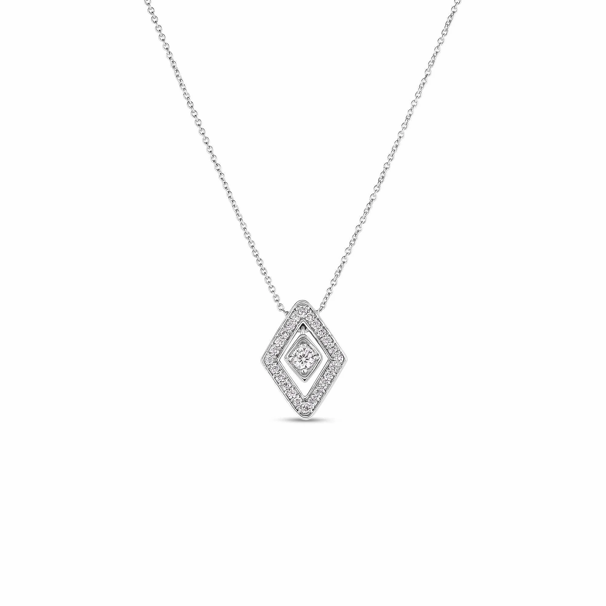18kt Gold Roberto Coin Small Diamante Necklace