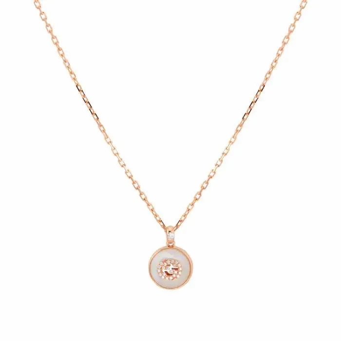 18KT RG GUCCI INTERLOCKING G NECKLACE